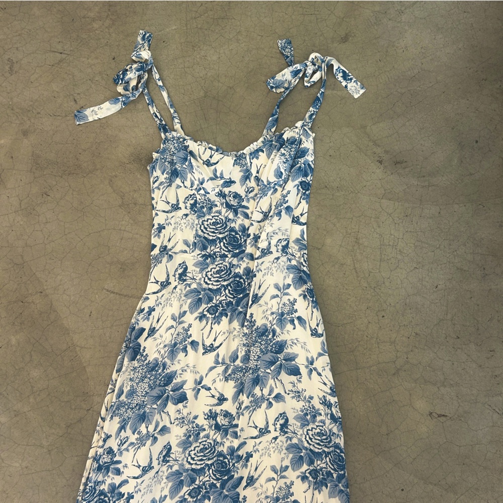 Reformation 🩵 Nikita Dress in Pompadour NWOT